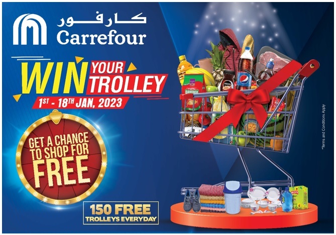 Carrefour rewards customers with 150 free trolleys per day