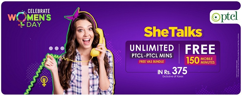PTCL launches exclusive SheTalks Package to mark International Women’s Day