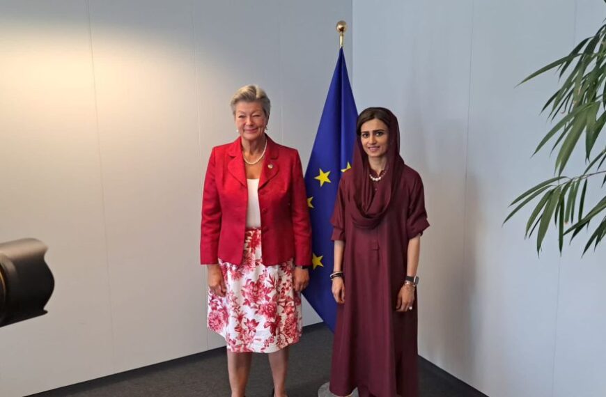 Hina Rabani Khar and EU Commissioner discuss matters of flood rehabilitation, food security, energy, trade & GSP+ Scheme