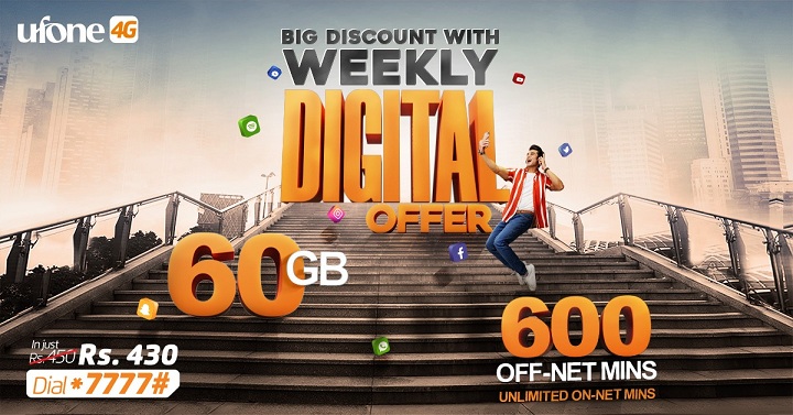 Ufone 4G’s has launched a brand new ‘Weekly Digital Offer’