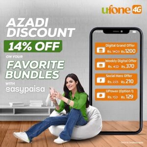 Ufone 4G brings amazing Independence Day Cashback Offer via easypaisa