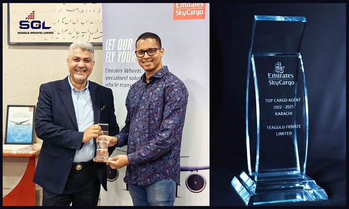 Seagold Private Limited Recognized as a Top Cargo Agent by Emirates SkyCargo