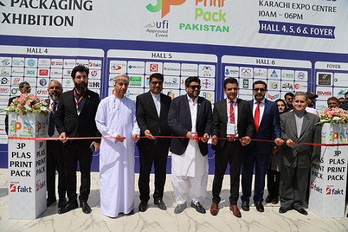 Kamran Tessori inaugurated 3P Plas Print Pack Pakistan Mega Exhibition