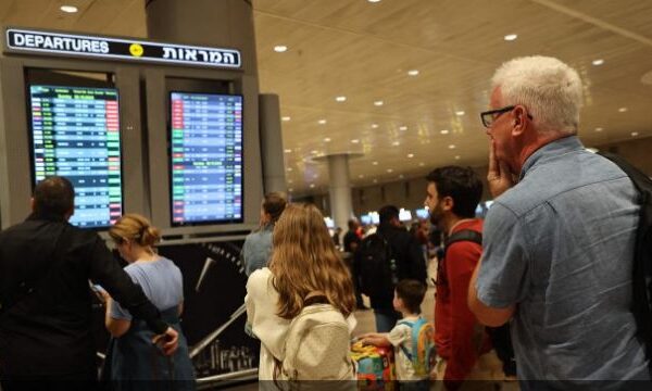 Major airlines cancel dozens of flights to Tel Aviv