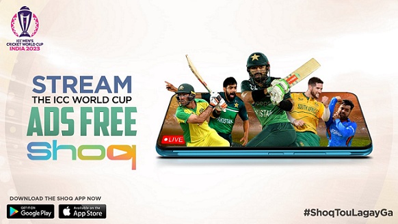 PTCL ‘SHOQ’ to stream ICC Cricket World Cup 2023 with Ad Free Experience