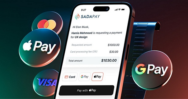 Freelancers can receive payments invoicing from Apple Pay via SadaPay