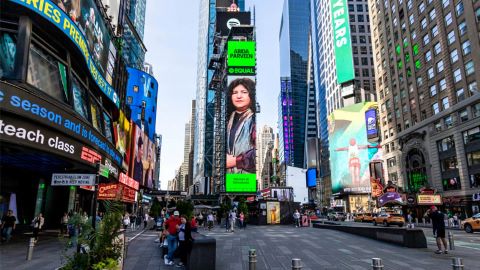 Spotify features Sufi legend Abida Parveen on Times Square