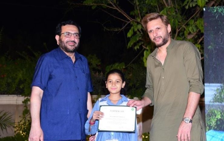Shahid Afridi says empowering daughters from deprived families with quality education is a must for Pakistan’s progress