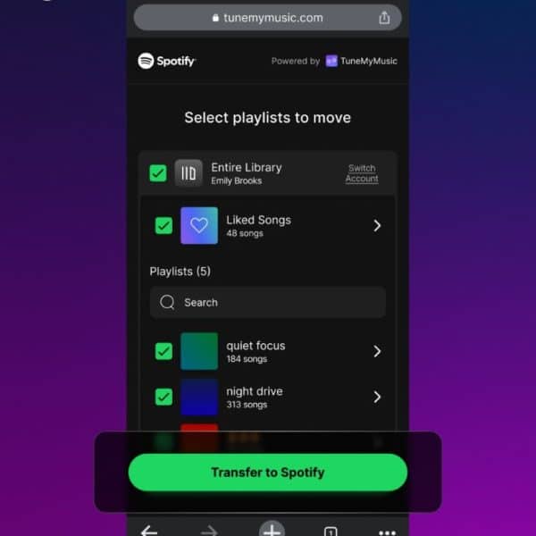 Spotify adds in-app playlist transfers with TuneMyMusic integration