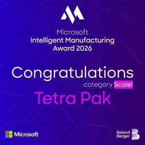 TETRA PAK® FACTORY OS™ WINS MIMA 2026 SCALE! AWARD FOR ENABLING COST-EFFICIENT GROWTH IN FOOD AND BEVERAGE MANUFACTURING