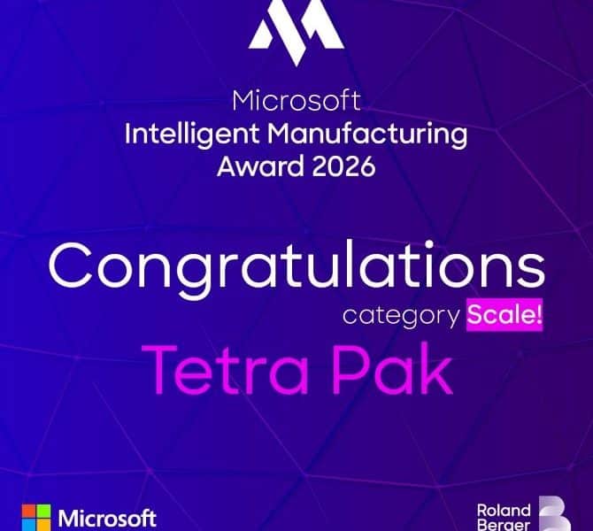 TETRA PAK® FACTORY OS™ WINS MIMA 2026 SCALE! AWARD FOR ENABLING COST-EFFICIENT GROWTH IN FOOD AND BEVERAGE MANUFACTURING