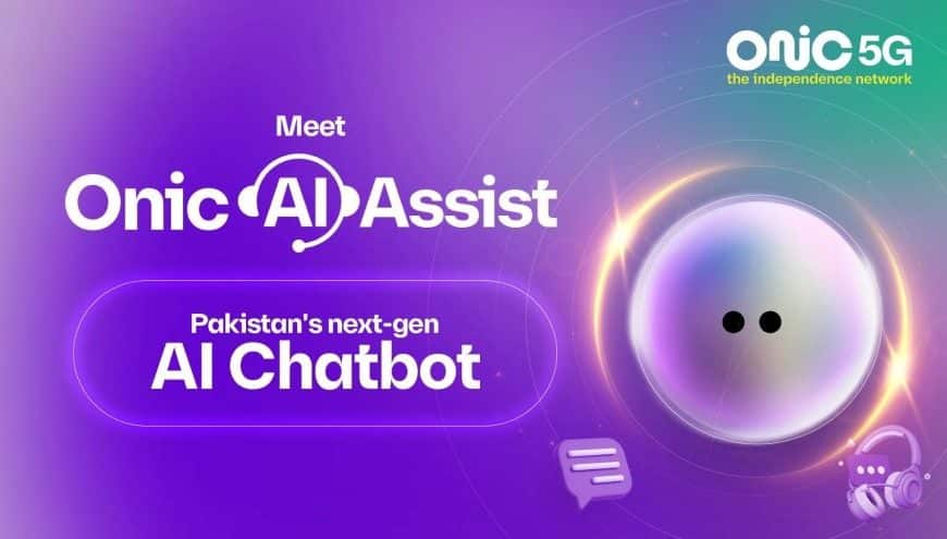 Onic Launches AI Assist, Pakistan's First Intelligent In-App Chat Companion for Mobile Support