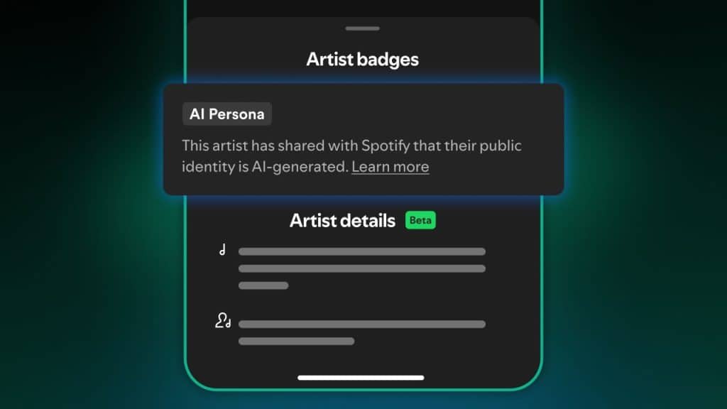 Spotify Introduces a New Label for AI-Generated Artist Identities
