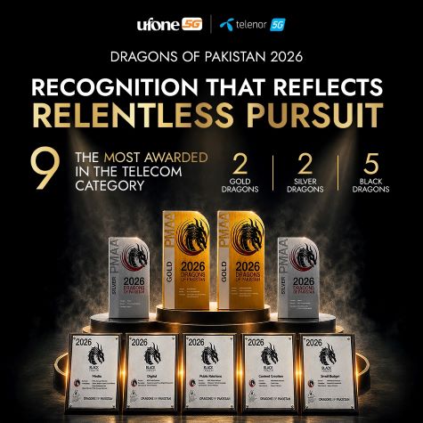 Ufone and Telenor Pakistan secure nine awards at Dragons of Pakistan 2026